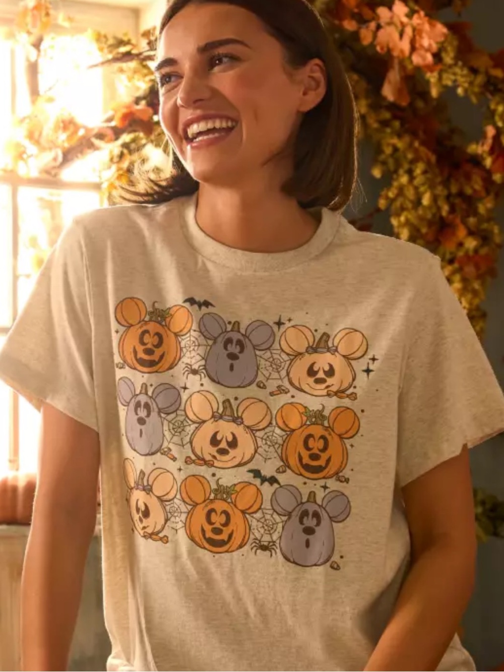 Disney Halloween Mickey Jack O’Lantern/Pumpkin Graphic Tee